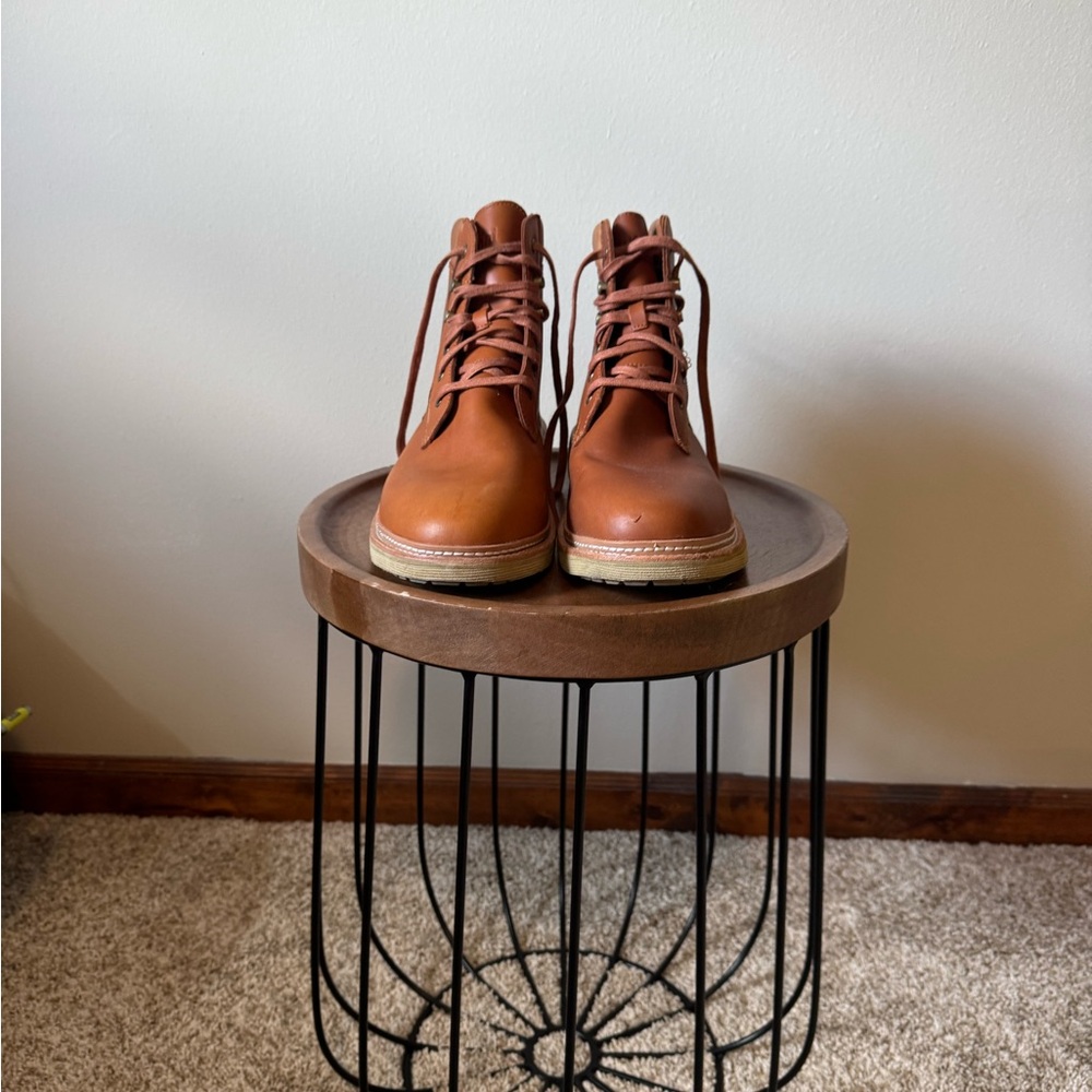 OluKai Brown Leather Ankle Boots with Timeless Appeal